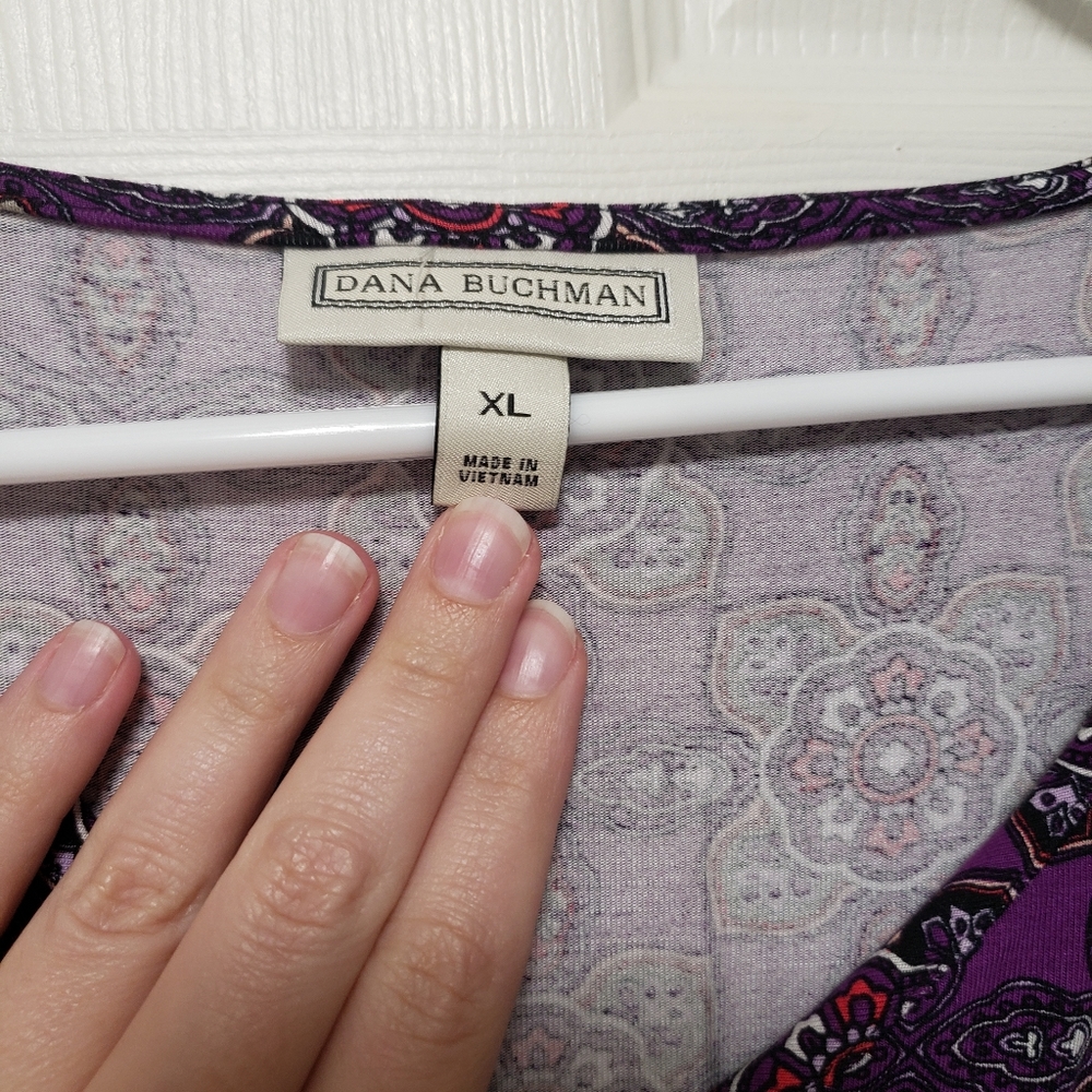 Purple Patterned Dress - Picture 2 of 4